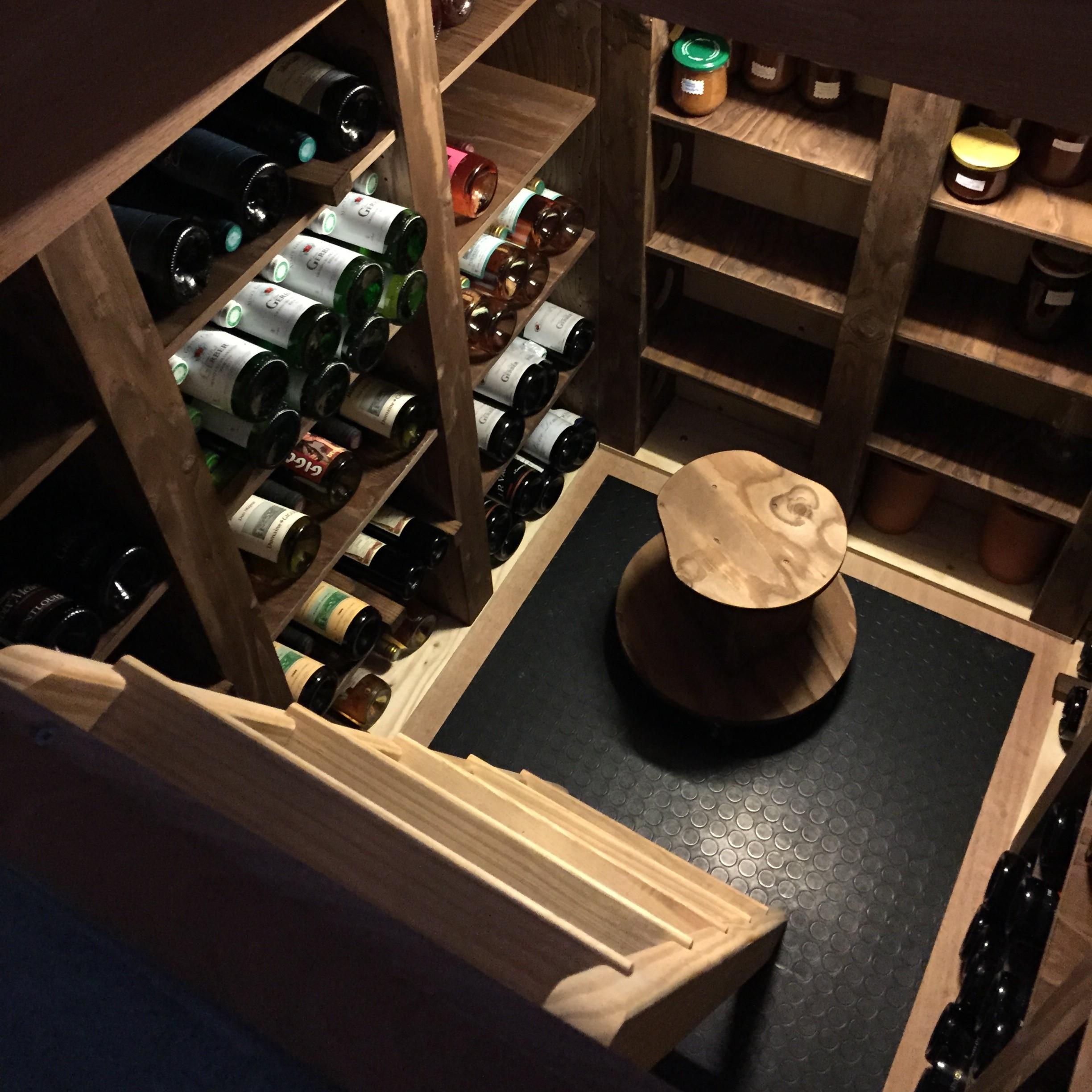 Cave à vin ossature bois
