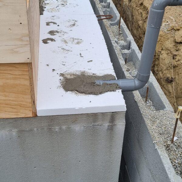 chantier cave beton