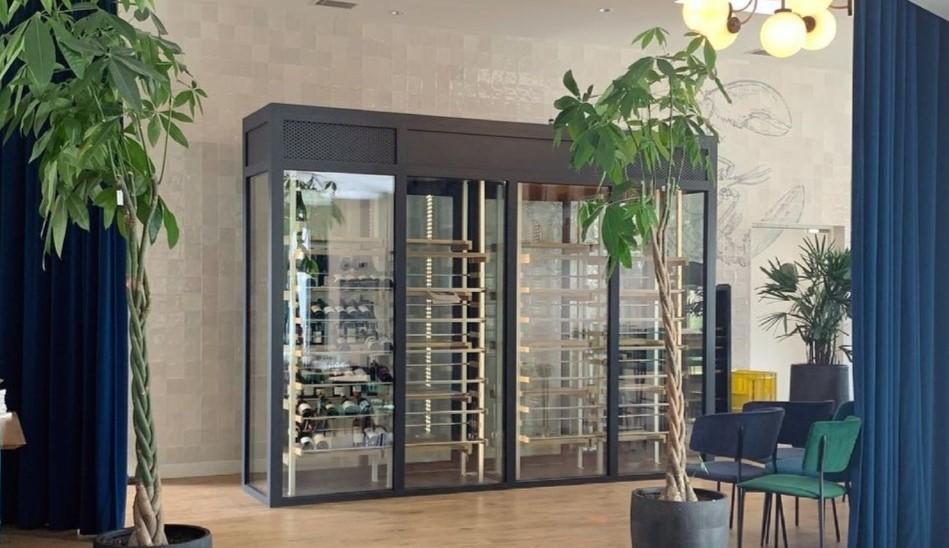 Cave à vin vitrine